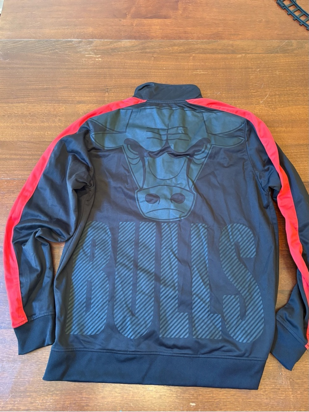 NBA Black Jacket with Red & Blue Logo Accents Size Large - Picture 5 of 5
